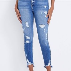 KanCan Skinny Curvy High Rise Step Hem Jean Size 26